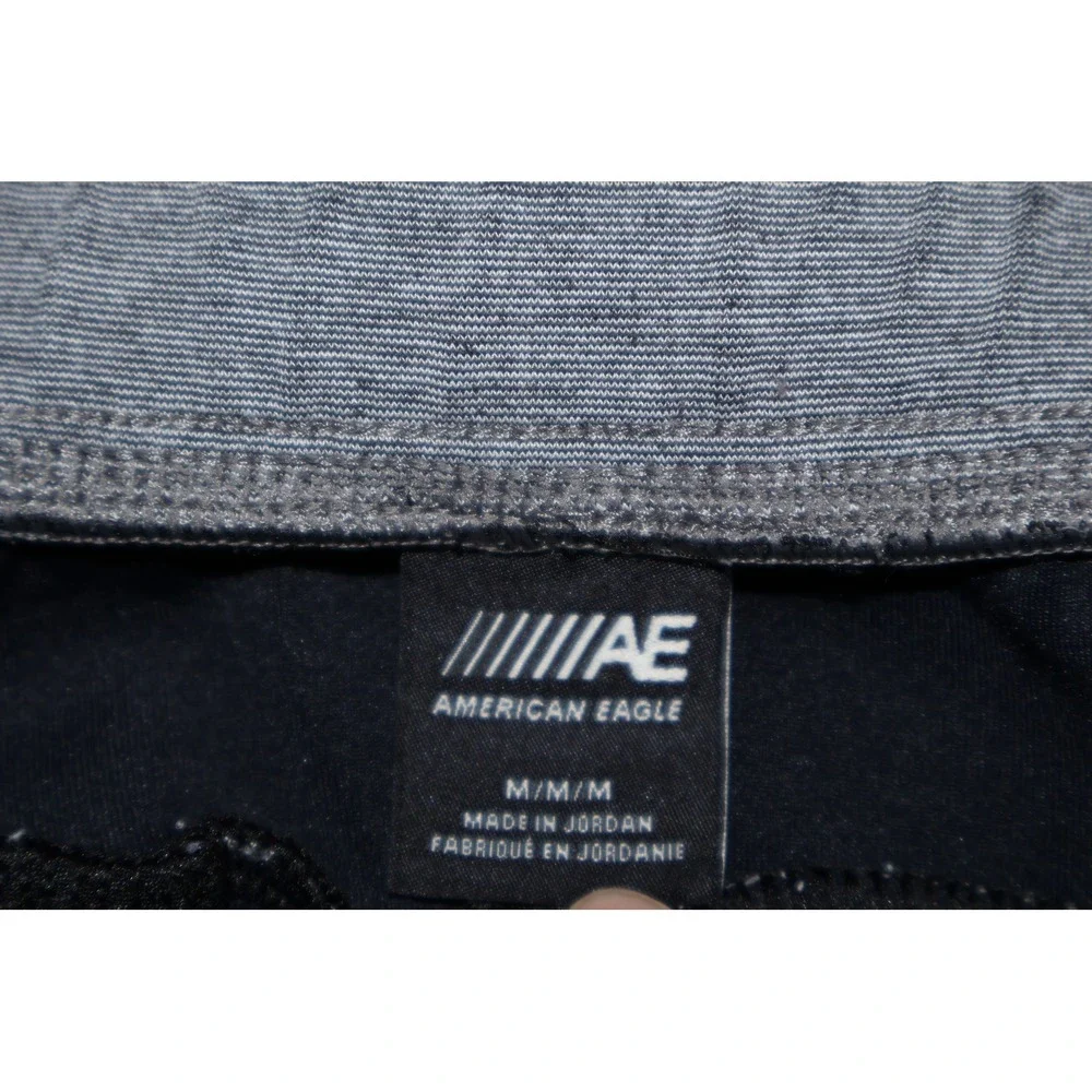 American Eagle Joggers Mens Medium Gray Drawstring Pockets Gym Workout